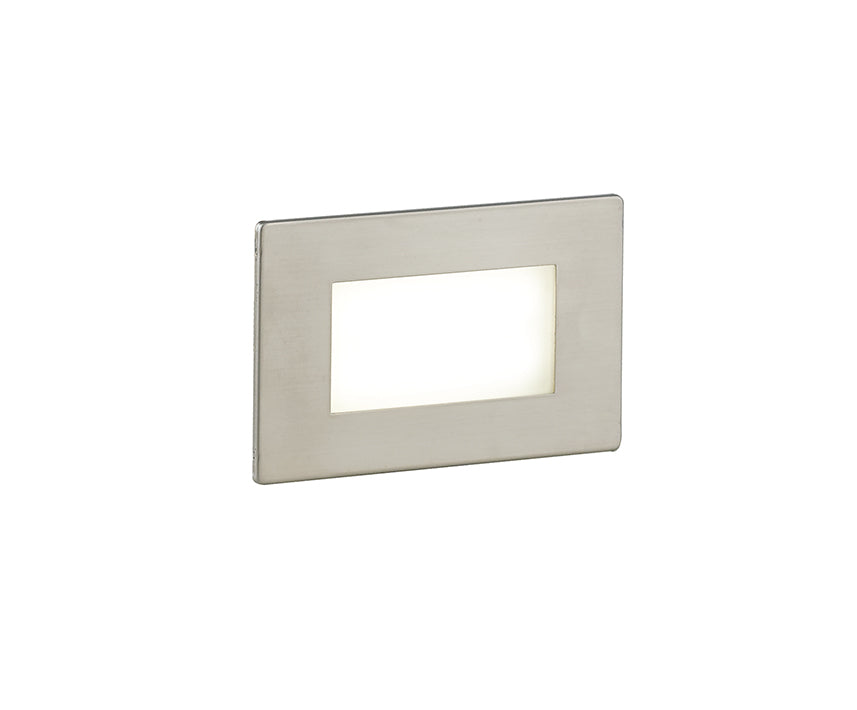 Segnapassi incasso in cassetta di derivazione 503 non inclusa led luce natura 4000°k 3W 200LM con SENSORE DI MOVIMENTO finitura bianco e nickel BOLT Segnapassi incasso in cassetta di derivazione 503 non inclusa led luce natura 4000°k 3W 200LM con SENSORE DI MOVIMENTO finitura bianco e nickel BOLT